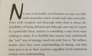 From Musashi’s Book of Five Rings